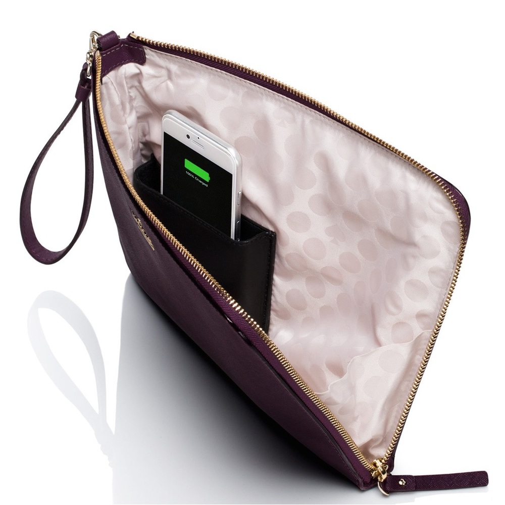 NWT/NIB Kate Spade x Everpurse Quentin Wristlet in Mahogany